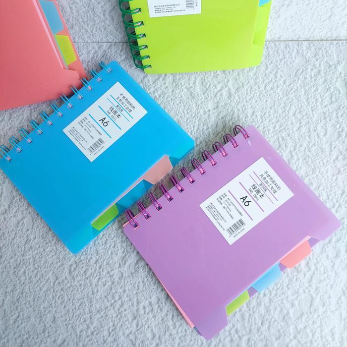 Binder A6 - Note Book - Spiral Book - 120 Halaman/Sheets *