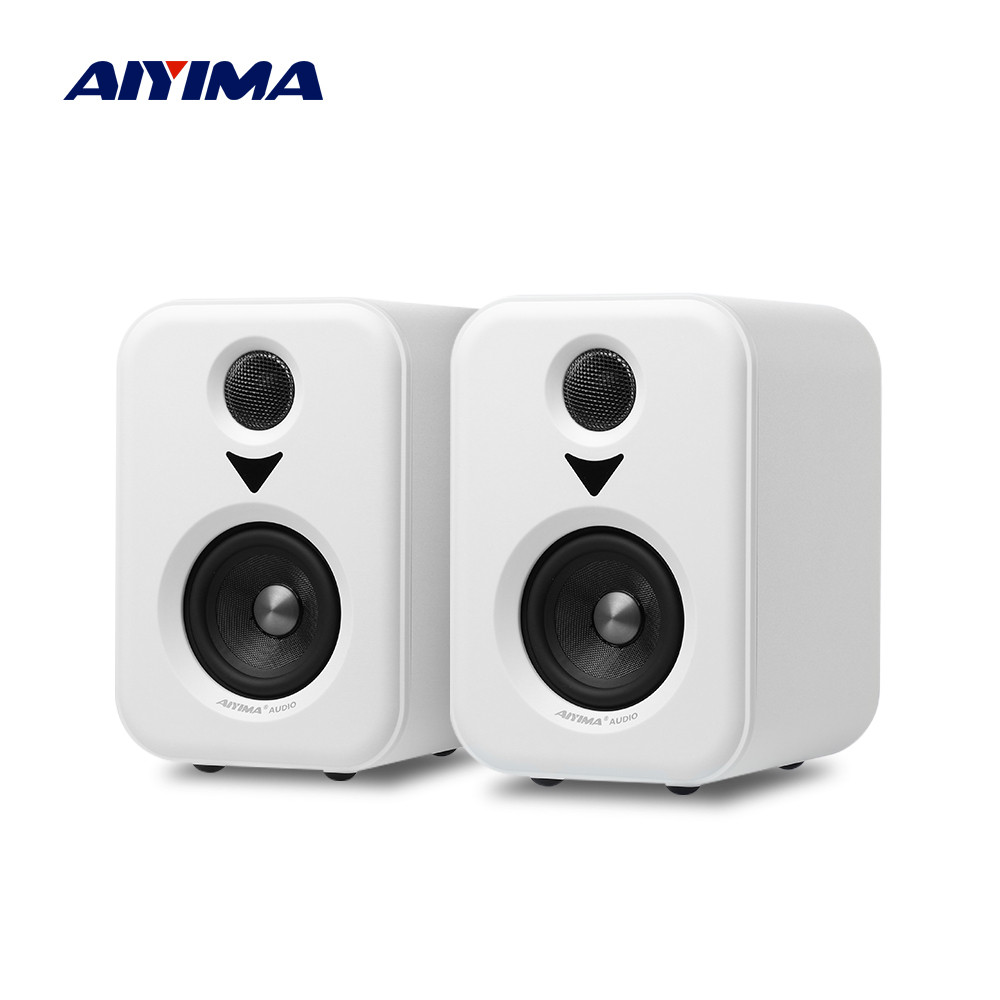AIYIMA Upgrade S400 Audio Bookshelf Active Speakers Studio Monitor 3 Inch Bluetooth USB DAC HiFi