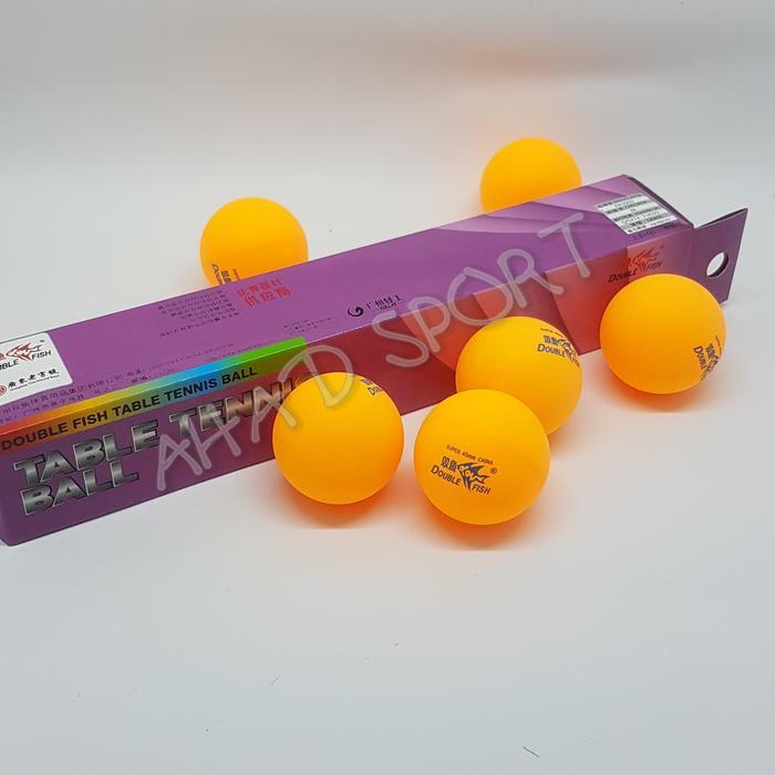 Bola Pingpong Double Fish isi 6 Bola Tenis Meja Pingpong