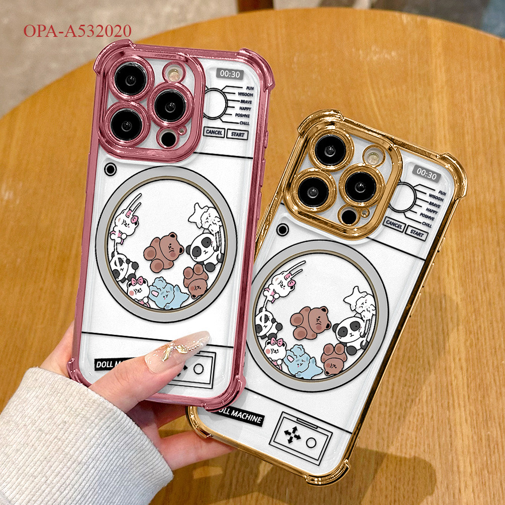 Casing Anti Crack Phone Case For OPPO A60 A54 A77S A58 A57 A55 A53 A33 2020 2022 4G Softcase Hp Kesi