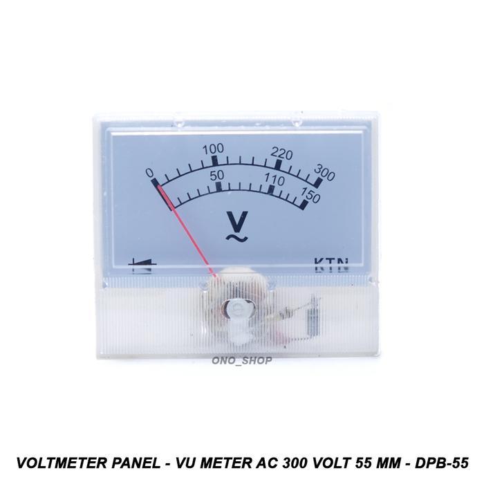 Voltmeter Panel - Vu Meter Ac 300 Volt 55 Mm - Dpb-55 New