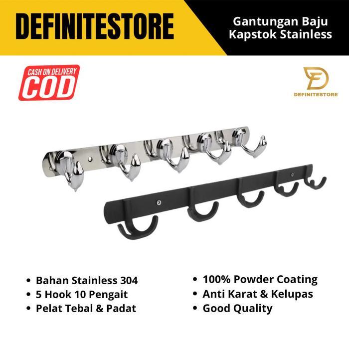 Gantungan Baju Kamar Stainless Gantungan Baju Dinding Stainless Kapstok Rak Gantungan Baju Handuk