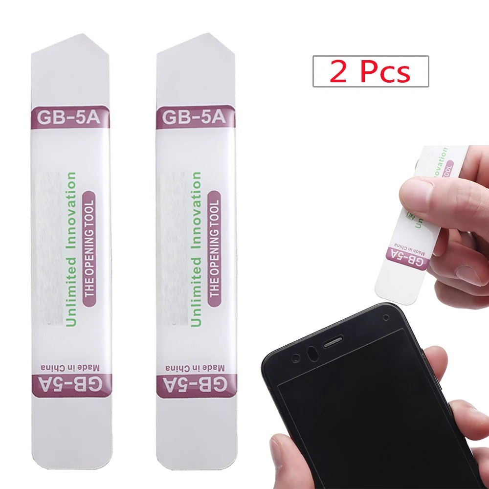 2Pcs Open Repair Tool Kit for Mobile Phone Electronic Broken Screen Glue Removal Metal Flat Spudger 