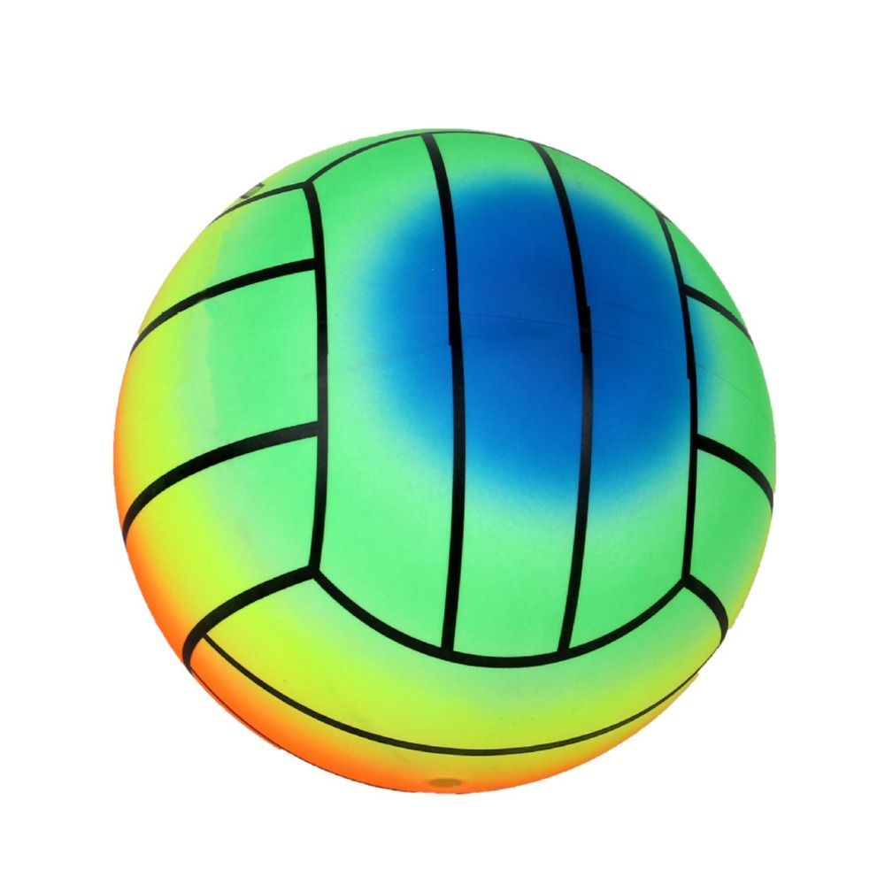 Durable 22cm Inflatable Beach Ball PVC Giant Rainbow Beach Ball Thickened Beach Volleyball Outdoor