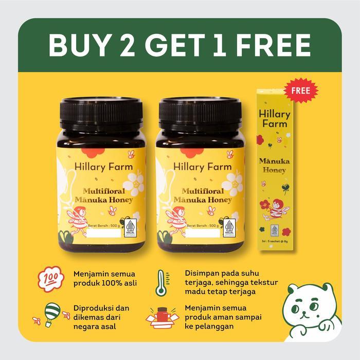 Manuka Multifloral Honey + Manuka Multifloral Honey Free Madu