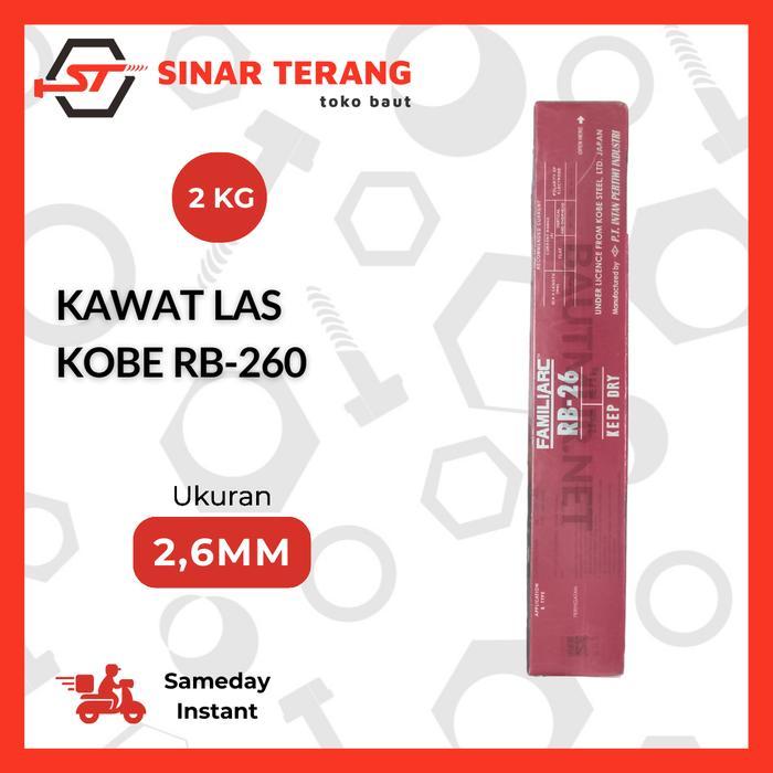 (5Kg) Kawat Las Kobe Steel Rb-260 2.6Mm / Welding Electrode