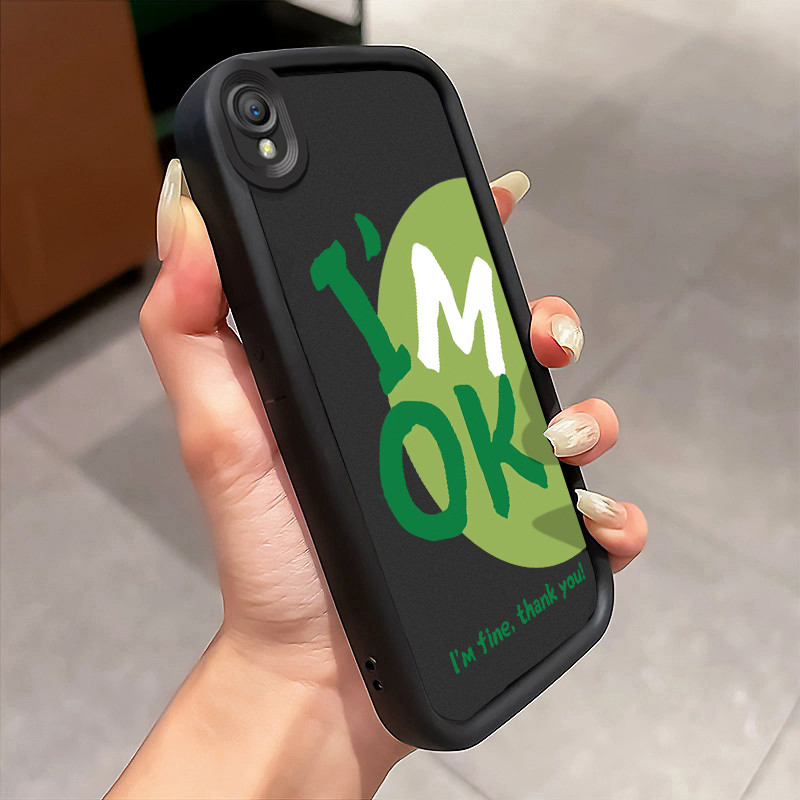 Casing Hp OPPO A37 A37F Case Bahasa Inggris I'm okay Kasing silikon Cesing Softcase anak muda Kesing