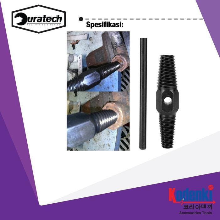 "New" Kodenki Tap Balik Screw Extractor 1/2" 3/4" Tap Baut Patah Screw Extractor Pembuka Baut Patah