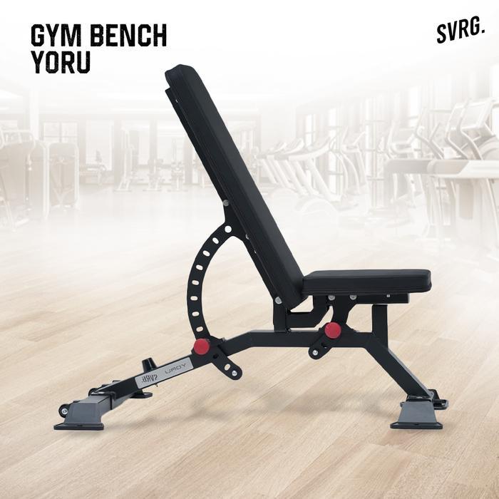 SVRG Adjustable Gym Bench - Kursi Fitness & Gym - Bench Press - Yoru Bench