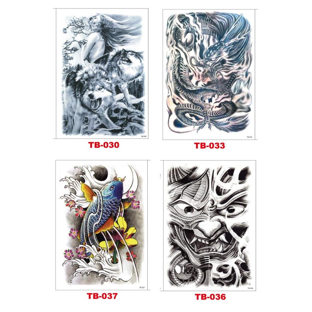 Tato/Tatto Temporary/Tatto Temporer/ Tattoo Punggung 34X48 Cm Tb 003