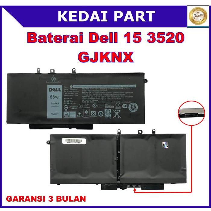 Baterai Laptop Dell Precision 15 3520 3530 M3520 M3530 GJKNX