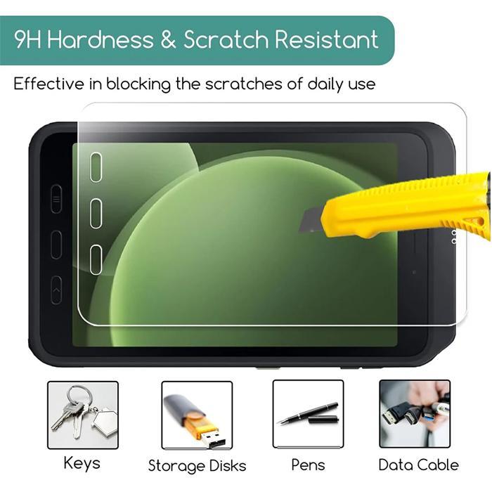 SAMSUNG GALAXY TAB ACTIVE 5 ACTIVE5 TABLET 8 8.0 INCH 2024 CLEAR TEMPERED GLASS SCREEN GUARD