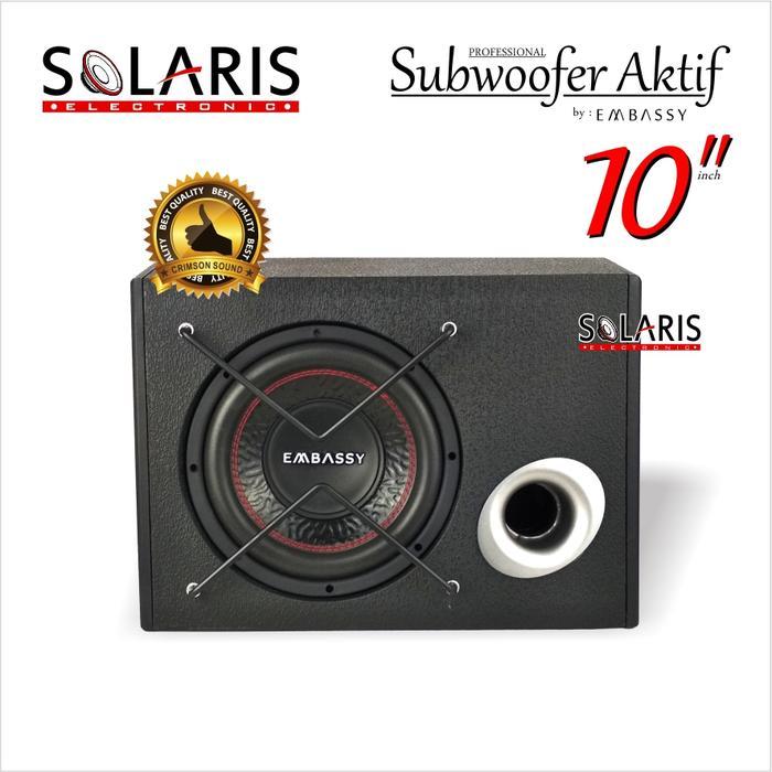 Subwoofer Aktif 10 Inch Bassbox Embassy Trojan Ems-10 New