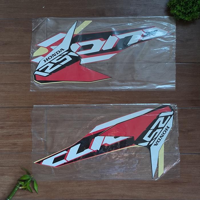 TERLENGKAP STIKER BODI LIS BODY STRIPING ALL NEW VARIO 125 LED CLICK THAILAND MERAH
