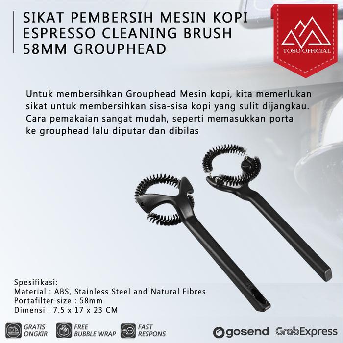 Sikat Pembersih Mesin Espresso Group Brush 58 Mm Sikat Mesin Kopi Original