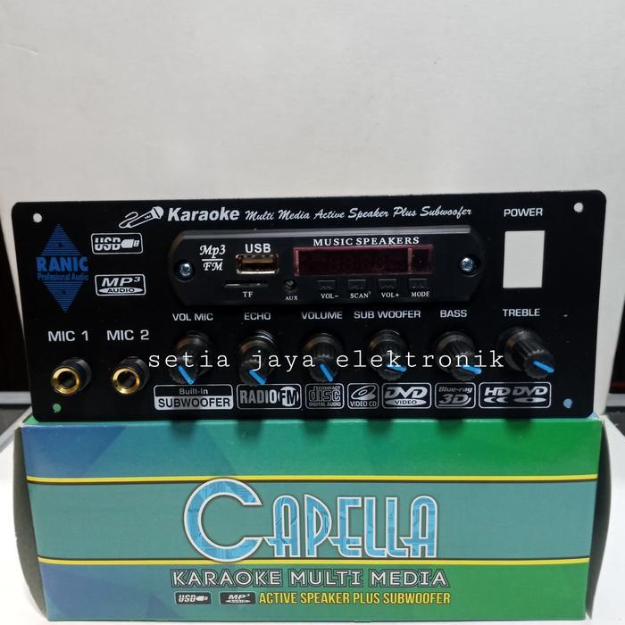 Kit Power Aktif Speker Mic Echo Subwofer Plus Mp3 Terbaik