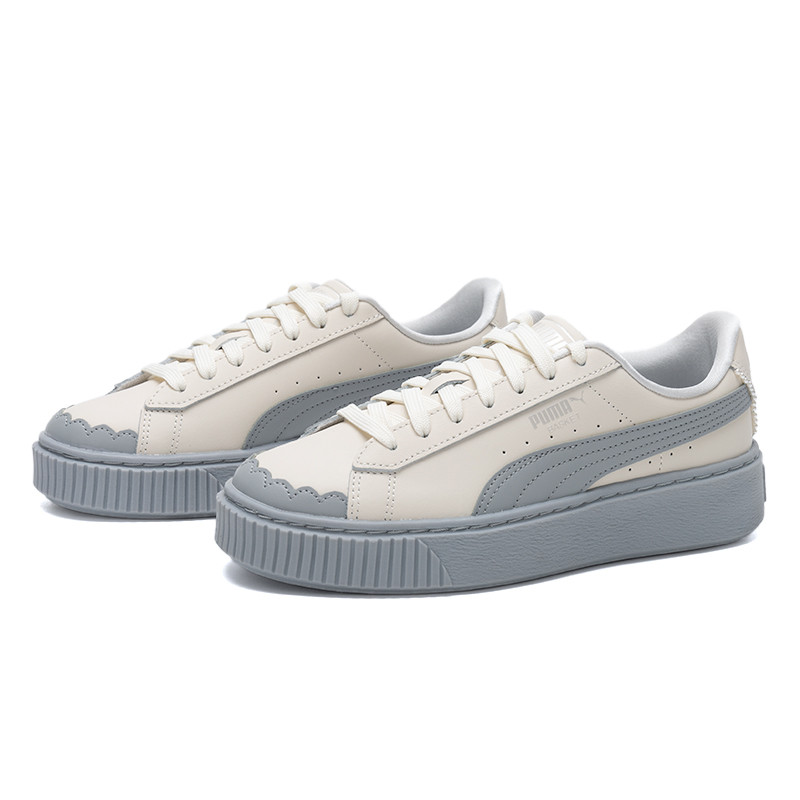 Puma Basket Platform Pearl Women's Casual Shoes Classic Fashion Comfortable Thick-Soled Shoes
