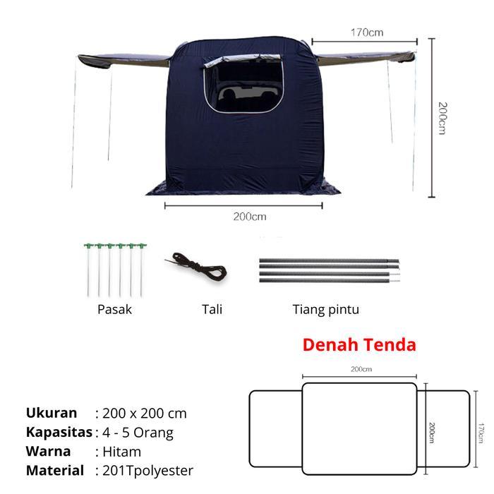 Promo Tenda Camping Mobil Campervan Outdoor Ar002 Tenda Camping Belakang Mobil Campervan Car Tent