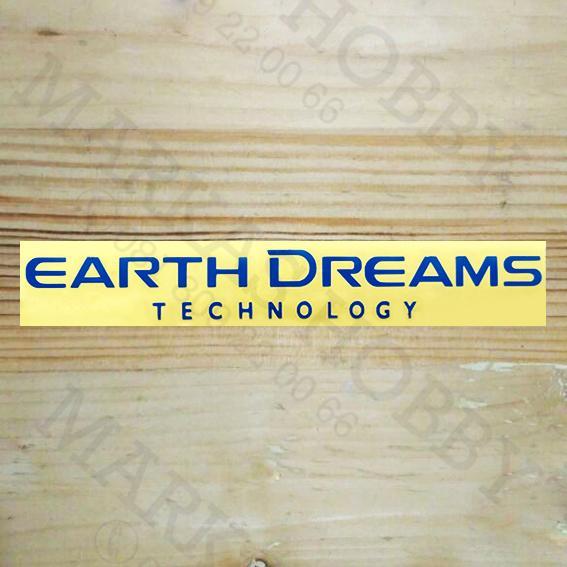 STIKER HONDA EARTH DREAMS TECHNOLOGY BIRU BARU
