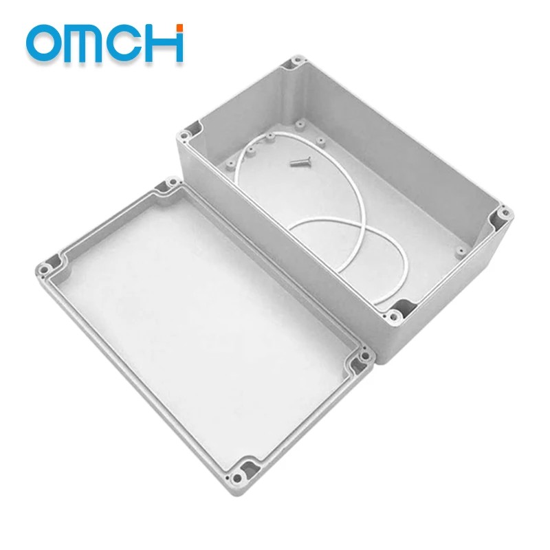 OMCH Ip66 Outdoor Waterproof Electrical Junction Box Plastic ABS Junction Box Screw Cable Custom