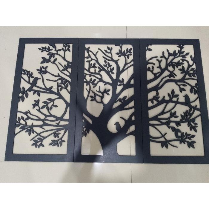 Hiasan Dinding Ukiran Kayu, Dekorasi Dinding Kayu Model Pohon, Hiasan Dinding Aesthetic Ukiran Kayu,