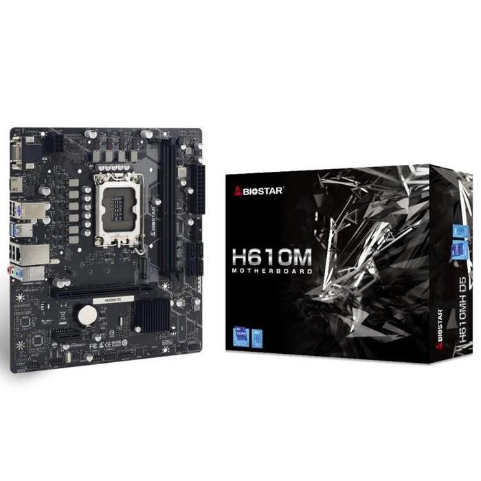 Biostar H610MH Motherboard Intel H610 LGA 1700 DDR5 Micro ATX
