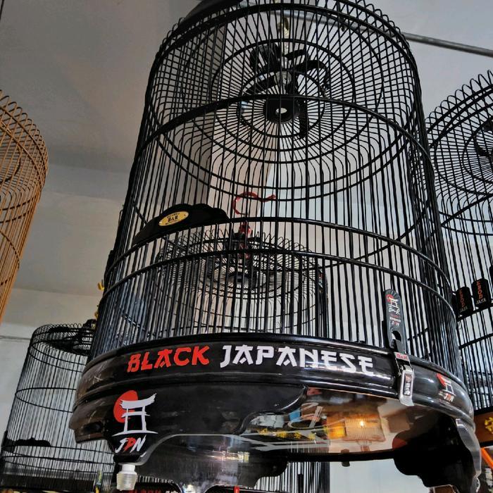 sangkar  black japanese Dekal stiker