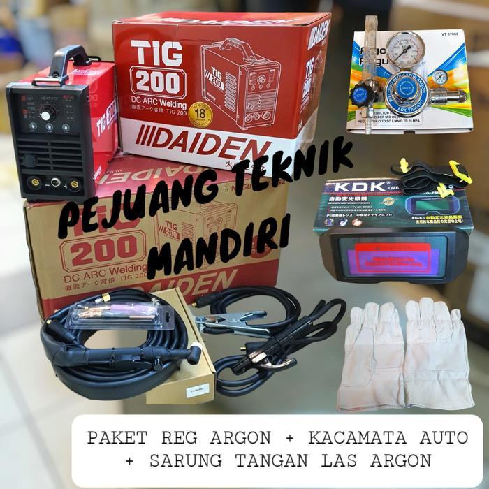 Mesin Las Argon Daiden Tig 200 Pulse / Trafo Las Argon Daiden Tigi 200 #Gratisongkir