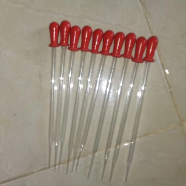 Pipet Tetes Kaca Panjang Tipis @Isi 100