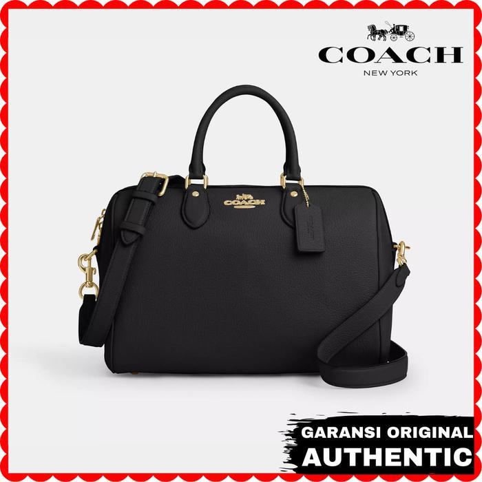Tas Selempang Coach Large Wanita Grand Satchel Rowan Hitam Original Store Branded Authentic
