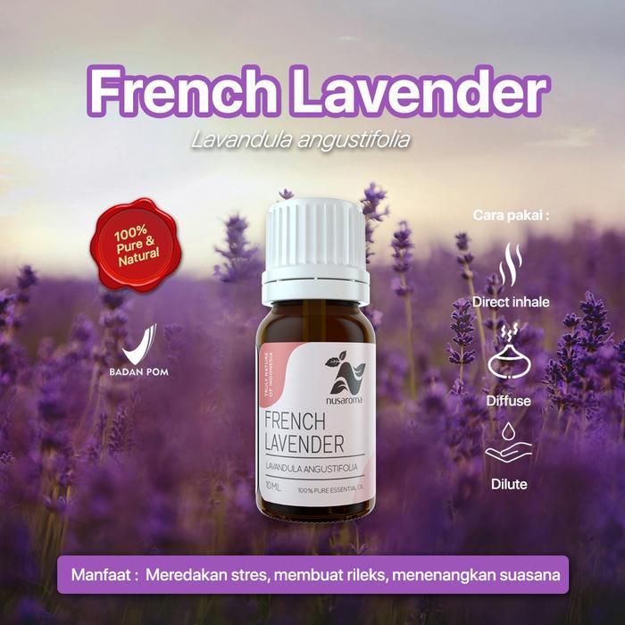 Nusaroma French Lavender Essential Oil - Minyak Aromaterapi Lavender