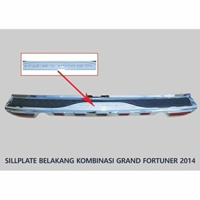 Sillplate Belakang Mobil Fortuner 2012-2015
