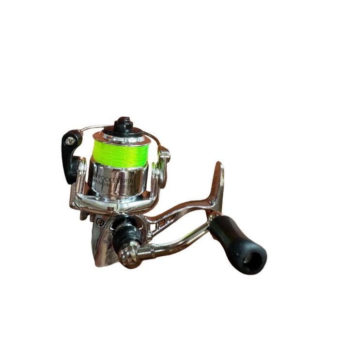 Reel Pancing Mini Untuk Joran Pena Pen Spinning Uk 100 Termasuk Senar Cocok Untuk Semua Joran