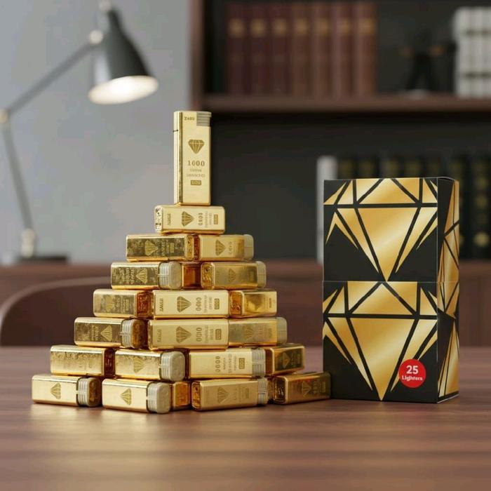 Korek Api Bara Zaku Jumbo Gold Diamon Zk 118 Gd Jetflame/Refillable Populer
