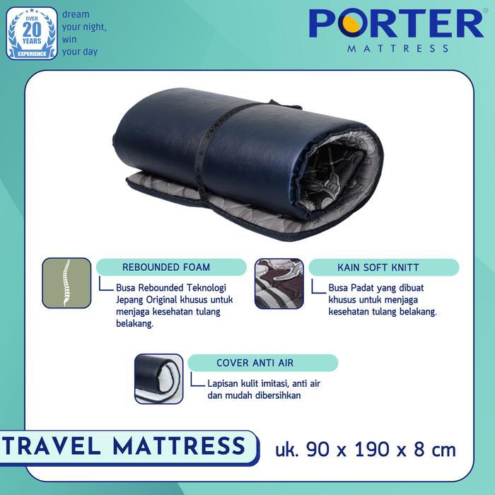 Travel Mattress / Kasur Gulung Rebounded Foam Porter #Gratisongkir