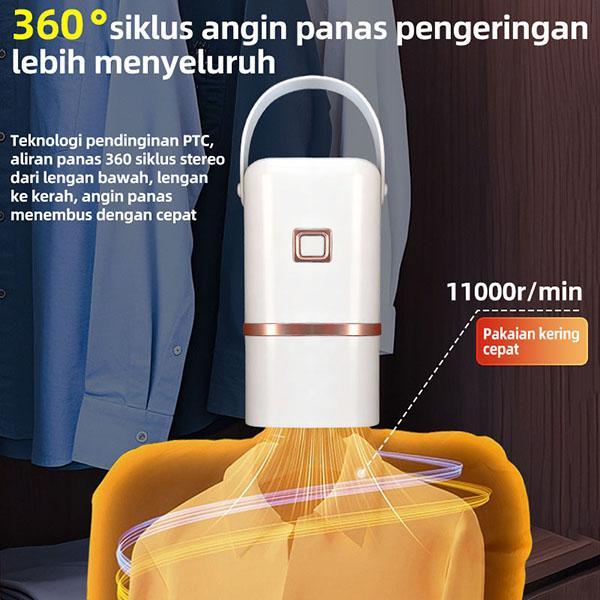 Mesin Pengering Pakaian Portabel Mini 400W Pemanas Pengering Pakaian Lipat Listrik Pengering