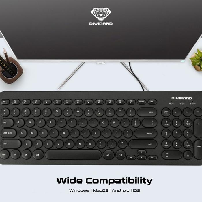Keyboard Divipard D520 Wired Usb Office Keyboard Multimedia