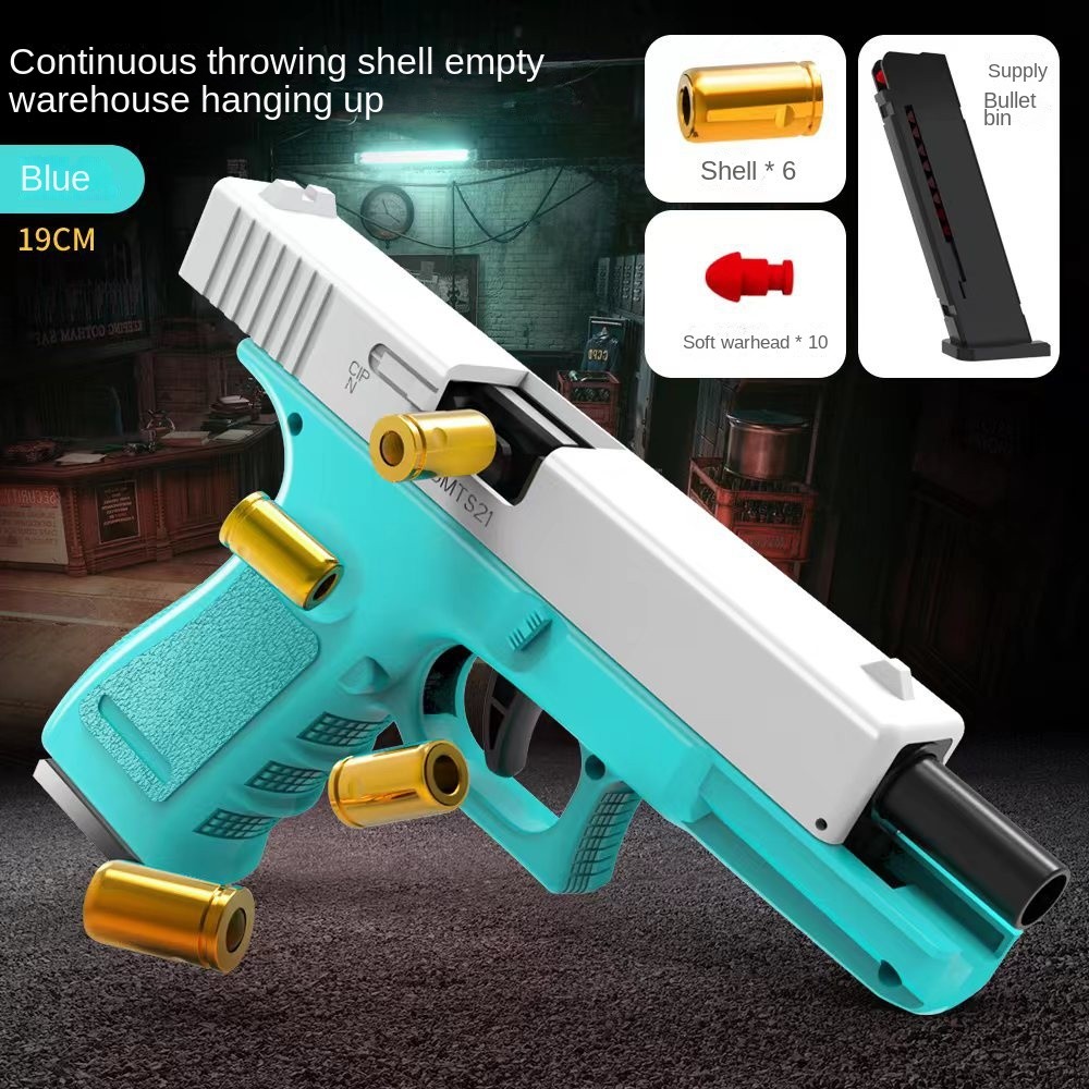 Kid gift soft bullet toy gel blaste Handgun black Glock Pistol EVA