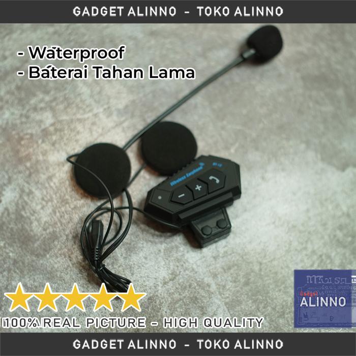 Termurah Intercom Bluetooth Helm Bt12 Anti Air Intercom Wireless 5.0