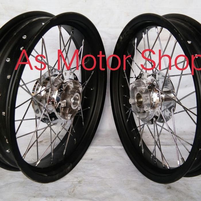 sepaket velg rossi 300 - 350x17 tromol set jari2 vixion new vixion old