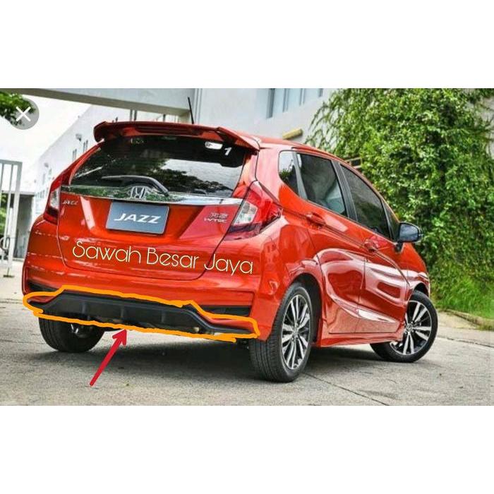 DIFFUSER DIFUSER - COVER TUTUP BUMPER BEMPER BELAKANG BAWAH HONDA JAZZ RS GK5 FACELIFT 2018 2019