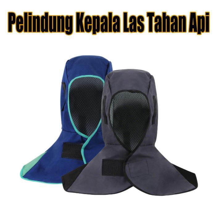 Pelindung Kepala & Leher Profesional Untuk Tukang Las Standar Keselamatan Tahan Api, Dilengkapi