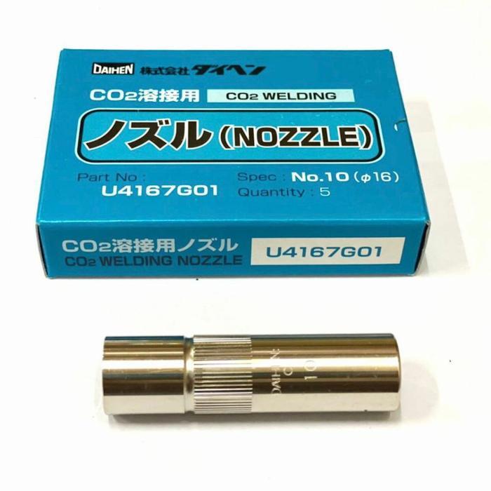 Terlaris OTC DAIHEN Nozzle Nosel Nozel Las 350A U4167G01 OTC DAIHEN untuk Stang Las Mig CO No 10