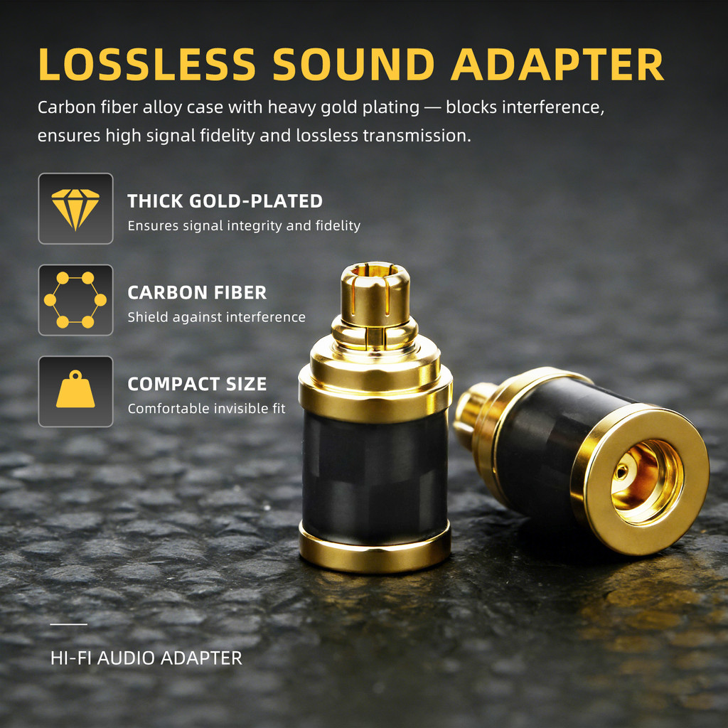 OKCSC IE300 to MMCX Cable Connector HIFI Headphone Converter for Sennheiser IE300 IE600 IE900 N5005