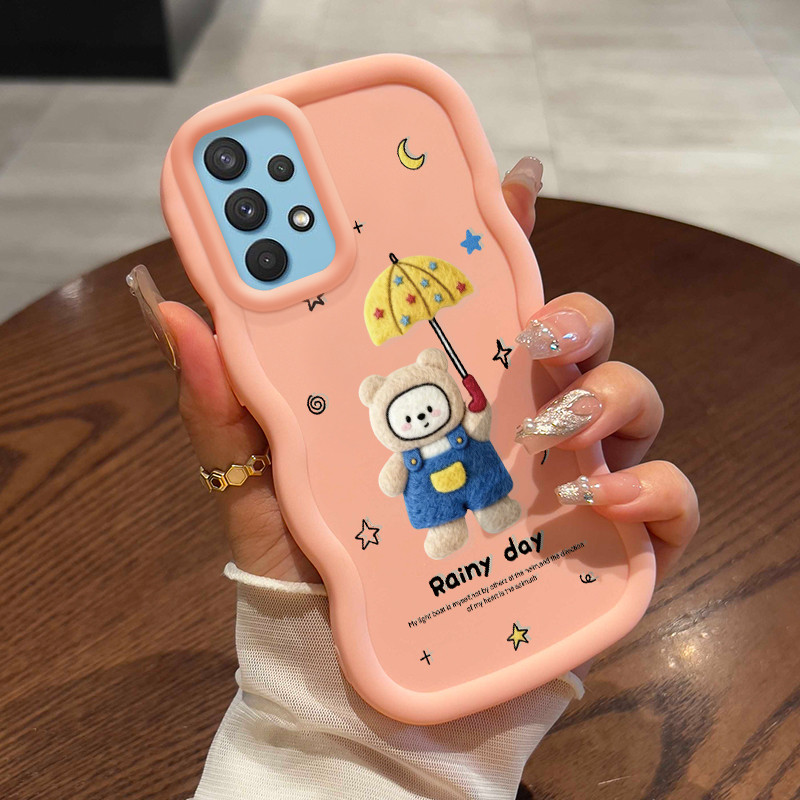 Casing Untuk Samsung A32 A31 A33 5G Case Casing Anjing berbulu pola HP Cesing lunak Silikon Softcase