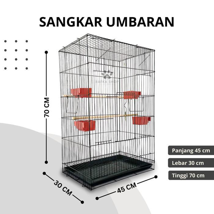 Sangkar Umbaran Burung Size M Jumbo Besi Lipat Tebal Sangkar Burung Love Bird Pasti Murah