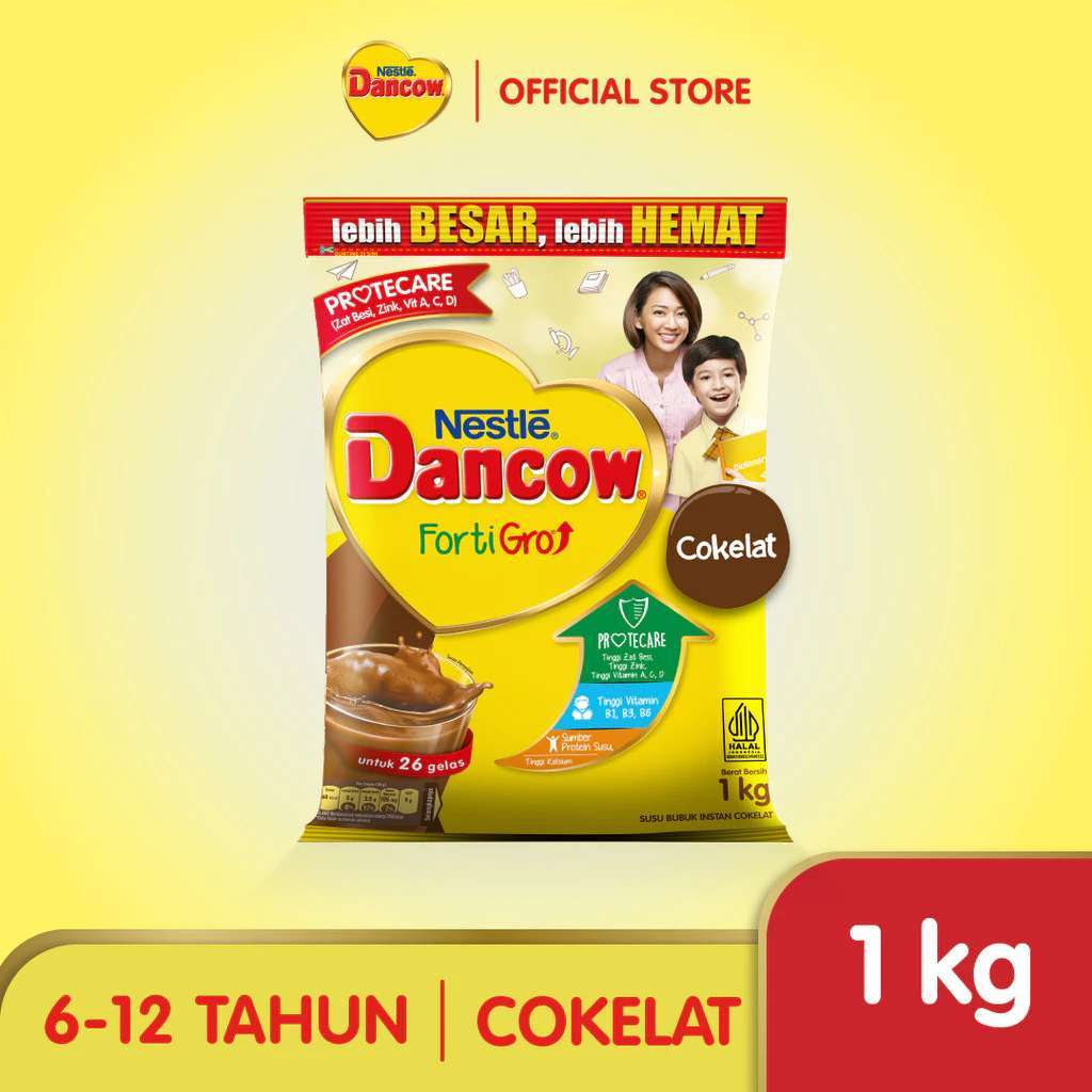 DANCOW FORTIGRO COKLAT 1KG - RAJA SUSU