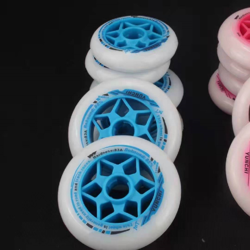 Original YUNCHI Speed Wheels 83A 90mm 100mm 110mm 8 Pieces Inline Skate Wheel Indoor Track Race