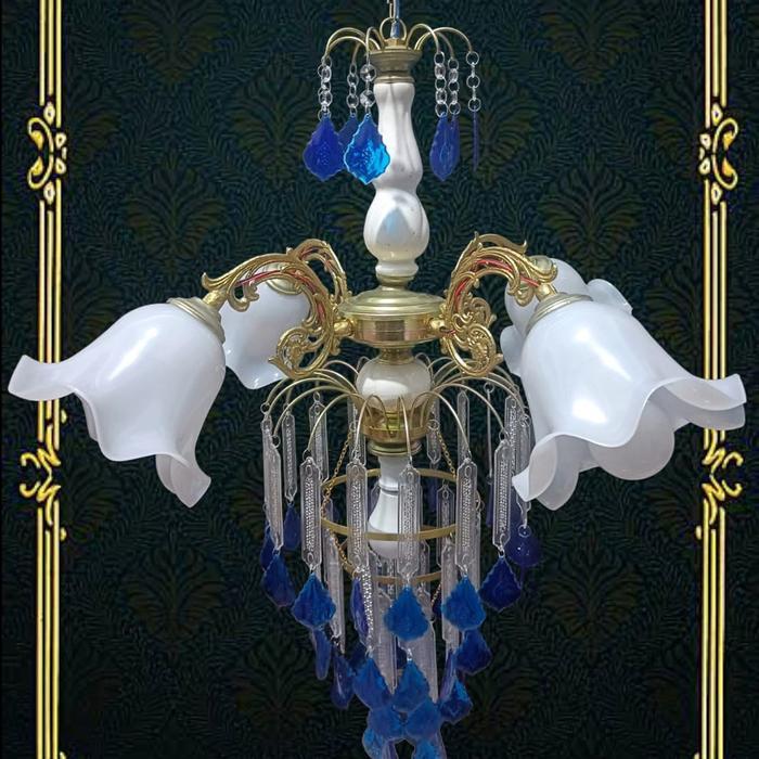 Lampu Hias GANTUNG CABANG 4 Cup Tulip