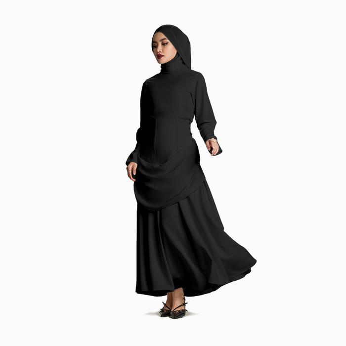 Rok Bawahan Wanita Lafiye Prime Billow Skirt Bahan Dew Silk Ukuran S Fokus